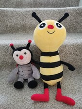 Plush Bumble Bee + Ladybird