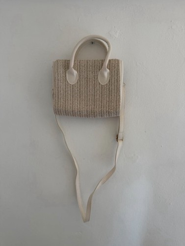 Mini rattan cross body - cross, bag