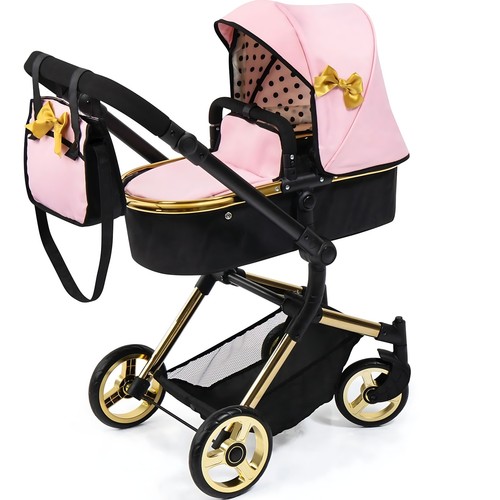 Doll pram pink gold - doll,