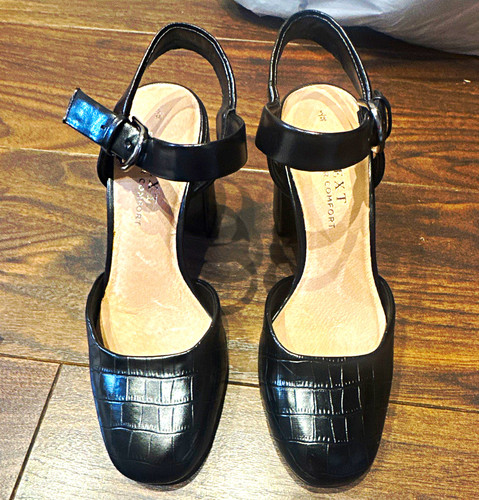Next black croc court block - court,
