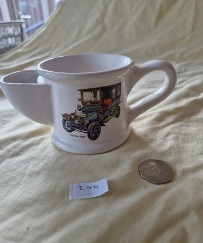 White ceramic shaving - shaving, mug