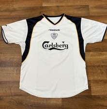 Liverpool 2001 Vintage Reebok Carlsberg away Shirt (L) Jersey 42/44 Rare