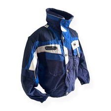 Vintage Spyder Convertible Ski Jacket | Zip-Off Sleeves | Blue White | UK Large
