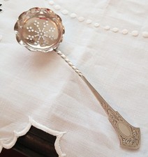 Victorian Hallmarked Silver Sifter Spoon, Birmingham 1897, Synyer & Beddoes