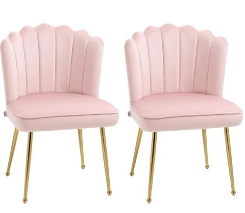 Velvet shell accent chair - accent, for
