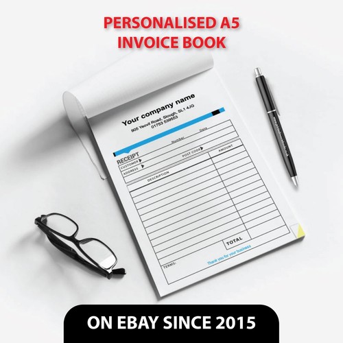 Invoice book personalised - invoice,