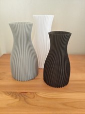 Unique printed fluted vase - 3d,