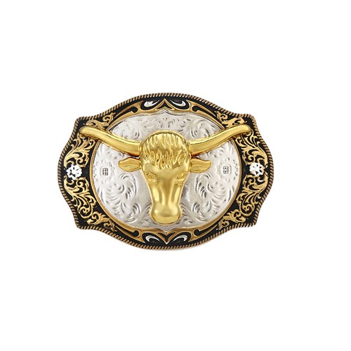 Longhorn bull belt - buckle, for