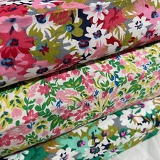 FLORAL COTTON POPLIN FABRIC