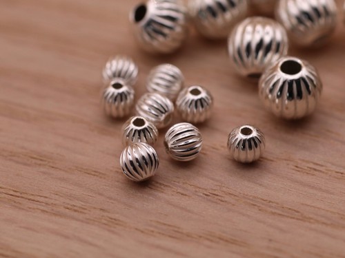 925 sterling silver corrugated - silver,