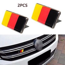 2PCS Aluminum Germany Flag