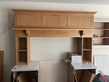 kitchen units in oak with oak doors inc granite tops ex display