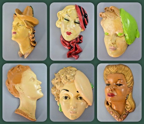 Art deco 1950s chalk ware - art,