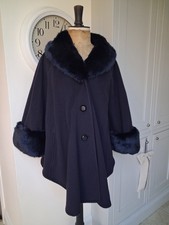 Jacques Vert Navy Blue Cape