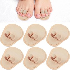 6 Pieces Double Toe Straightener Hammer Toe Splint Corrector Separators for Croo