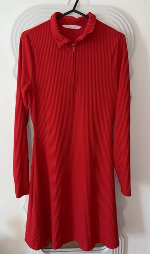 Red jumper dress - dress, women
