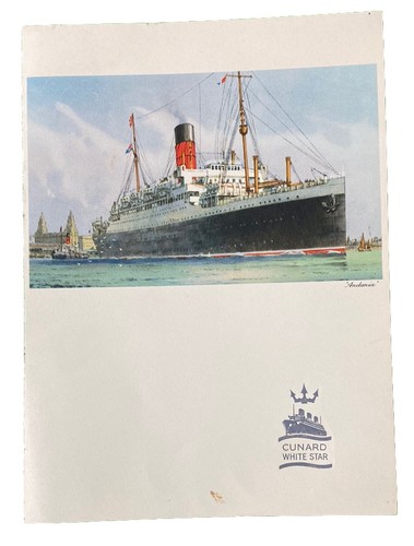 Cunard white star line rms - cunard,