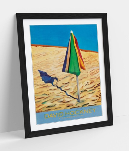 Beach umbrella david - umbrella,, hockney