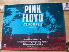 PINK FLOYD AT POMPEII- ORIGINAL QUAD FIM POSTER- CINEMA & IMAX, 2025