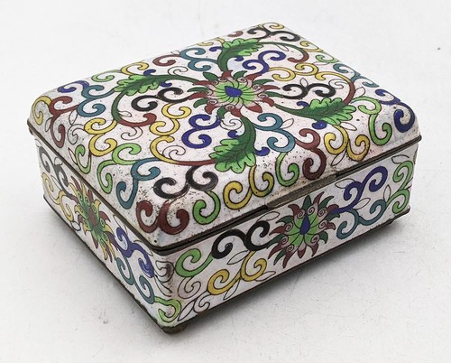 Chinese cloisonne enamel - enamel, box