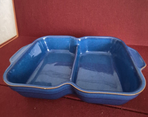 Denby imperial blue serving - denby,