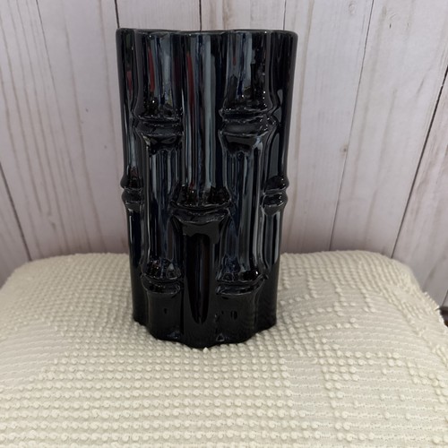 Vintage black bamboo ceramic - bamboo,