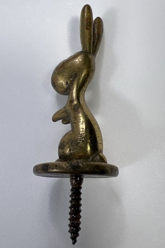Brass rabbit figurine - brass, karl