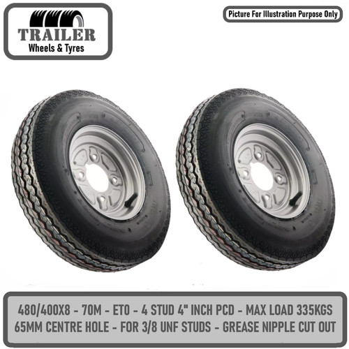 Trailer wheel rim tyre - wheel, &