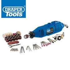 Draper 58307 135W Rotary Multi Tool Kit 57pc Accessories Cutting Polish