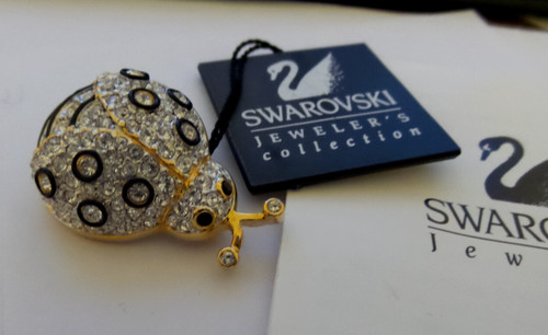 Swarovski crystal ladybug - swarovski,