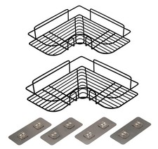 B&Z - 2X Shower Caddy, Bathroom Corner Shelf Storage Organiser Basket Rust Free
