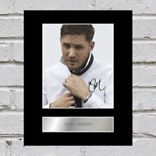 Tom Hardy Signed Mounted Photo