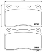 Mintex mdb2592 brake pad set - pad,