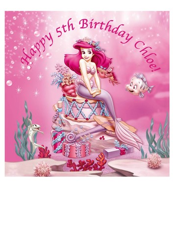 Princess ariel personalised - personalised, x1