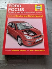 Ford Focus (Petrol & Diesel) 2001-2004 Haynes Workshop Manual
