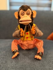 Vintage Musical Jolly Chimp w/ Original Box and Tag Clapping Monkey Not Working