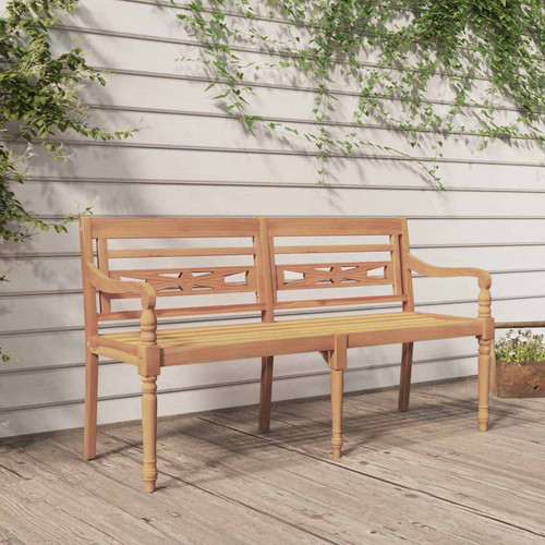 Bench brown teak 150cm solid - teak,