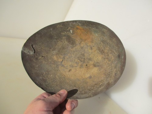 Victorian brass scale pan - brass,