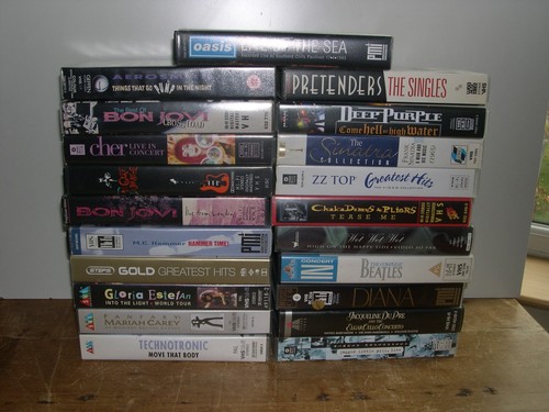 Assorted vhs music - x,