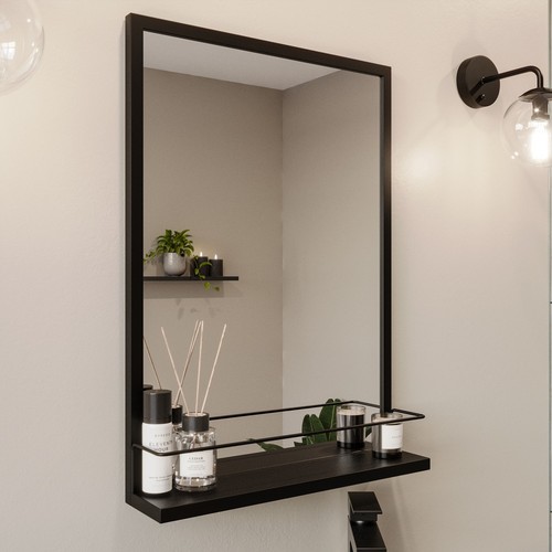 Rectangular black bathroom - black,