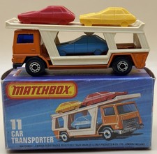 Matchbox Superfast #11 Bedford Car Transporter - Orange 