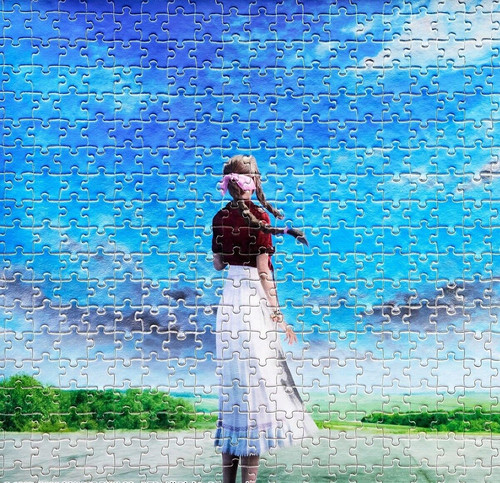 Jigsaw puzzle key art aerith - puzzle],