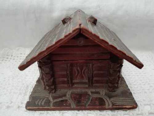 Antique wooden chalet black - wooden,