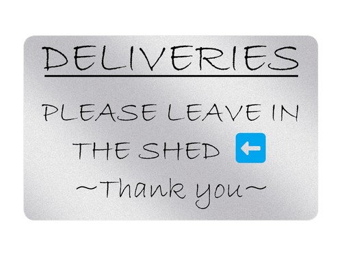 P133 deliveries please leave - p133,