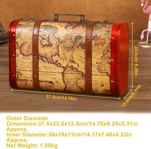 Vintage style suitcase trunk - vintage,