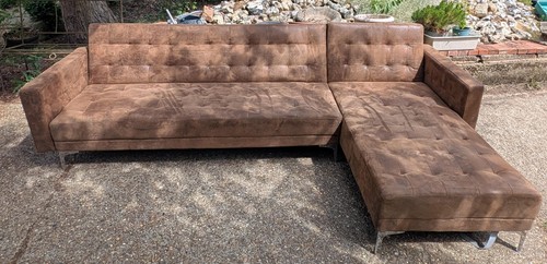 Brown burnt orange corner - orange,