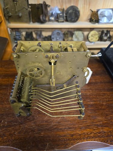 Antique clock mechanism with - with, 8