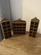 Thimble Rack Display Holder Wooden Vintage X3