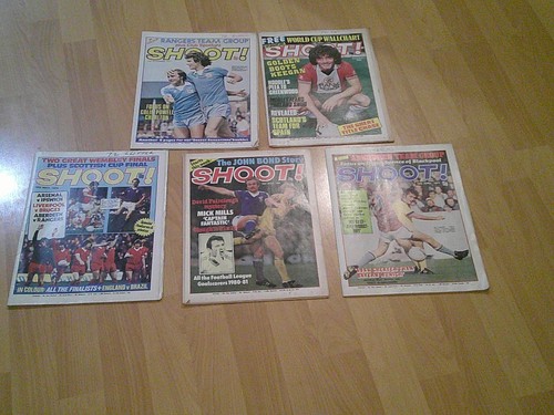 Old shoot football - shoot, magazines