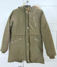 Primark Girls Khaki Coat Jacket 11-12 Years Old 152 cm